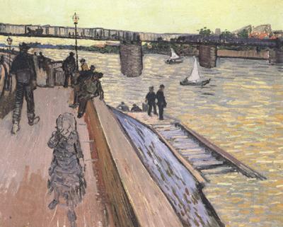 Vincent Van Gogh The Bridge at Trinquetaille (nn040 Spain oil painting art